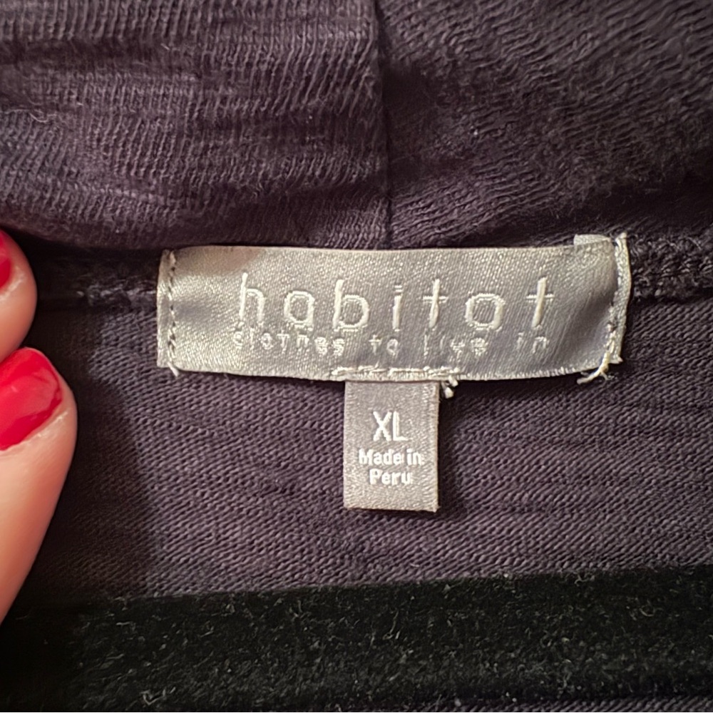 Habitat Clothes to Live In XL Black Cowl Neck Asymmetrical Hem Tank Top - Picture 5 of 7